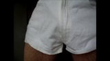 pissing and wixen in Jeans hotpants snapshot 2