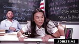 ADULT TIME - Извращенная профессор дисциплинирует юную студентку Kimmy Kimm с несколькими шлепками! snapshot 4
