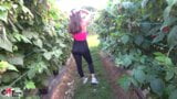 Hardcore Mouth Fuck in Garden and Strawberry Cum snapshot 1