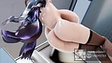 Mmd R-18 Bass Knight - Uma sexy milf princesa fode o rei com uma gozada anal, 3d Hentai snapshot 8