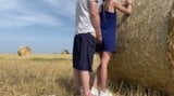 Public Sex with a Village Girl in the field! Rough fucks from behind snapshot 5