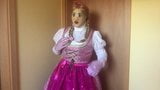 Shemale Dirndl sucks cum out of condom snapshot 1