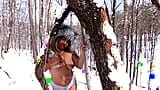 4K- Nina Rivera suka menghisap batang dalam salji snapshot 4