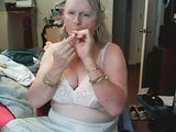 Terri with tampons and pads in panties snapshot 3