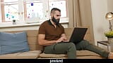 Bearded Hunk Wolf Rayet Bare Dicks Ass Of Nico Vegas snapshot 1