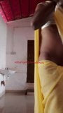 Indian sexy crossdresser Lara D'Souza saree video snapshot 4