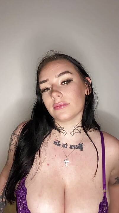 British teen talks dirty in her new lingerie