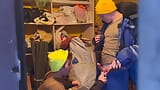 Stepdad caught stepson and buddy fucking in barn - 454 snapshot 11