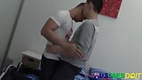 Skinny Aussie Stud Milo Anal Fucked Adorable Asian Gay Erik snapshot 2