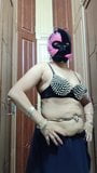 Black saree strip snapshot 2