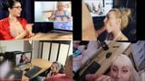 Blowjob Watching Porn, Split Screen X4 X2 snapshot 8