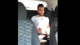 Black gay guy jerking off in the bla bla car snapshot 7
