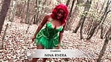 Nina Rivera plays with her pussy outside as Poison IVy snapshot 1
