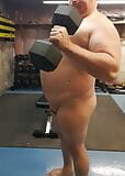 Bicep Curls - Chub With Small Penis Working Out Naked snapshot 5