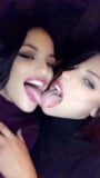 Tongue Action, 2 Girls Share a VERY Passionate Kiss together snapshot 1