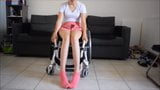 Paraplegic Girl Spasm without shoes snapshot 2