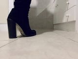 After a night out in these suede thigh boots snapshot 1