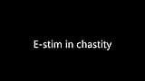 Estim - cum milking in chastity snapshot 1