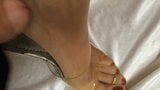 CUM ON NYLON HEELS FEET snapshot 2