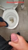 Master Ramon pisst und wichst gnadenlos die Toilette voll, arme Putzfrau snapshot 9