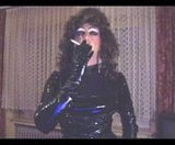 smoking PVC tranny slut snapshot 6