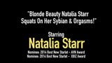 Blonde Beauty Natalia Starr Squats On Her Sybian & Orgasms! snapshot 1