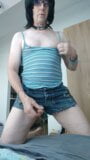 Bibicd74 geil in Daisy Duke in Hose mit Sperma snapshot 6