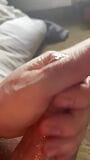 Jerking my big cock snapshot 3