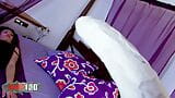 Analsex in meinem Bett mit heißer, dünner, spanischer MILF Zazel Paradise snapshot 2