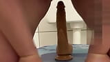 Slave Rides Dildo in the Toilet snapshot 10