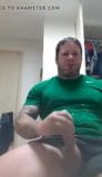 beefy football player stroking on cam 1 snapshot 3