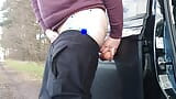 Big dildo in my ass outdoor snapshot 4