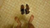 Piss in wifes brown work shoe snapshot 3