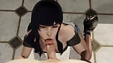 狂热的幻想十四哥特女孩盖娅跪在被性交之前吮吸（全长动画成人色情片） snapshot 1