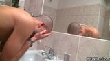 He nails her fat pussy in the bathroom snapshot 1