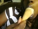 Black girl and ice cream snapshot 9