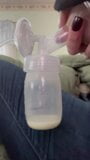 Pumping breast milk before work. snapshot 3