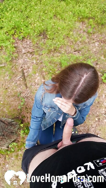 I ejaculated in her mouth in the woods
