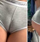 Duży but wygląda dla niej jak zmysłowy seks (cameltoe-duży tyłek) snapshot 1