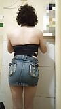 Crossdresser jeans mini skirt snapshot 2