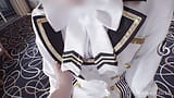 Cute curvy girl Vtuber Cosplay ohogoe multiple orgasm sex. snapshot 1