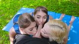 bffs - cute  friends have foursome with hot coach snapshot 12