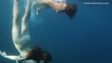 Naked girls on Tenerife having fun in the water snapshot 16