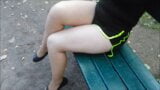 Crossed Legs in park. snapshot 10