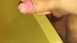 Pee & Cum filled Condom Jerk Off snapshot 1