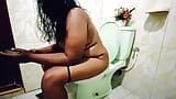 Sri Lankan RoshelCam - Step mother in the toilet i piss in her Tits snapshot 1