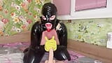 Hooded rubber sex slave of Jay snapshot 17