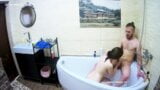 Couple – Funny Bathroom Blowjob and Facial snapshot 12