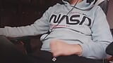 Horny Gamer Boy Cums on His Belly and Licks It snapshot 1